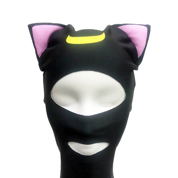 Women's UV Protection Face Mask Cartoon Cat Ears Breathable Full Face Cover Neck Cover for Scuba Diving Snorkeling Surfing Beach